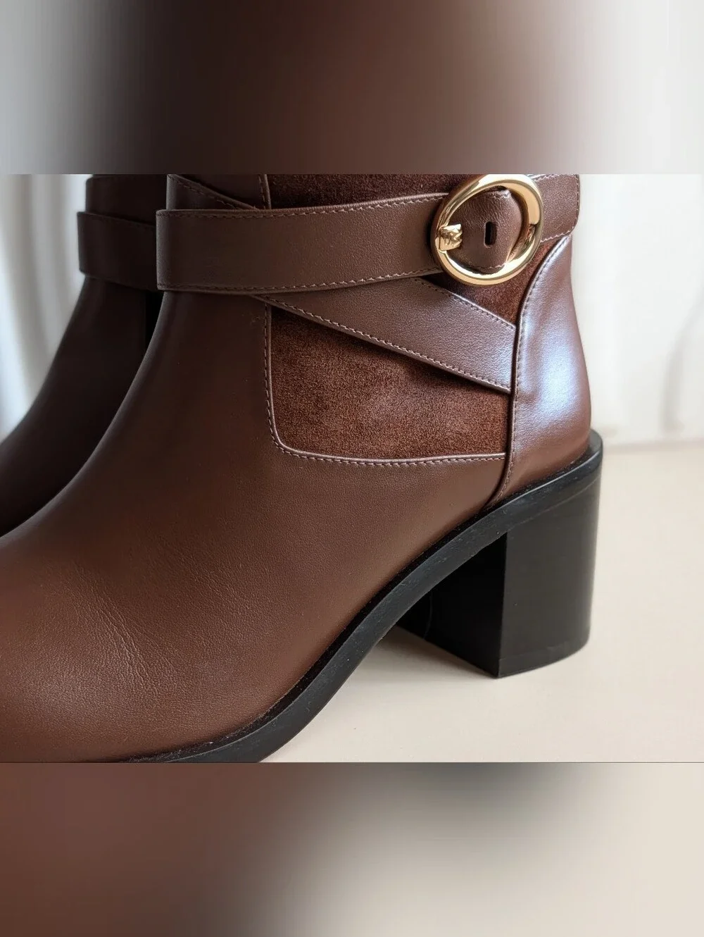 Stuart Weitzman Benni Riding Boot 55 Deep Coffee Suede Leather NWT 8